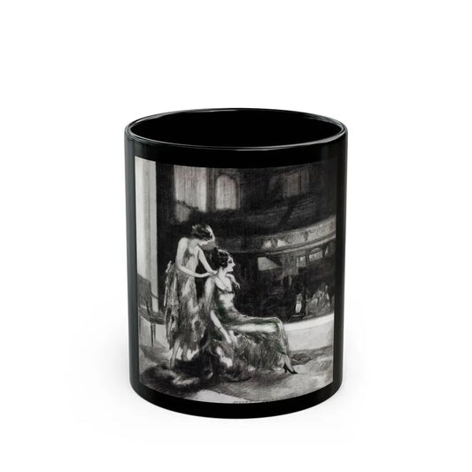 A Lil Girl In Lotta Trouble, McCalls magazine, November 1923 - Black Coffee Mug 11oz - Go Mug Yourself