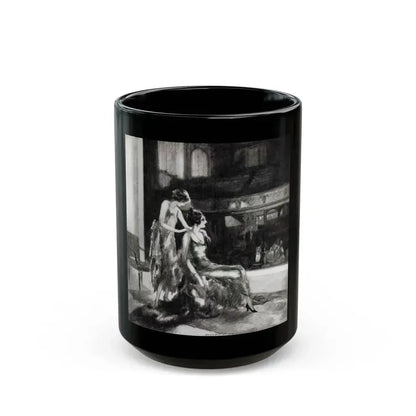 A Lil Girl In Lotta Trouble, McCalls magazine, November 1923 - Black Coffee Mug 15oz - Go Mug Yourself