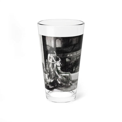 A Lil Girl In Lotta Trouble, McCalls magazine, November 1923 (Magazine Illustration) Pint Glass 16oz-16oz-Go Mug Yourself