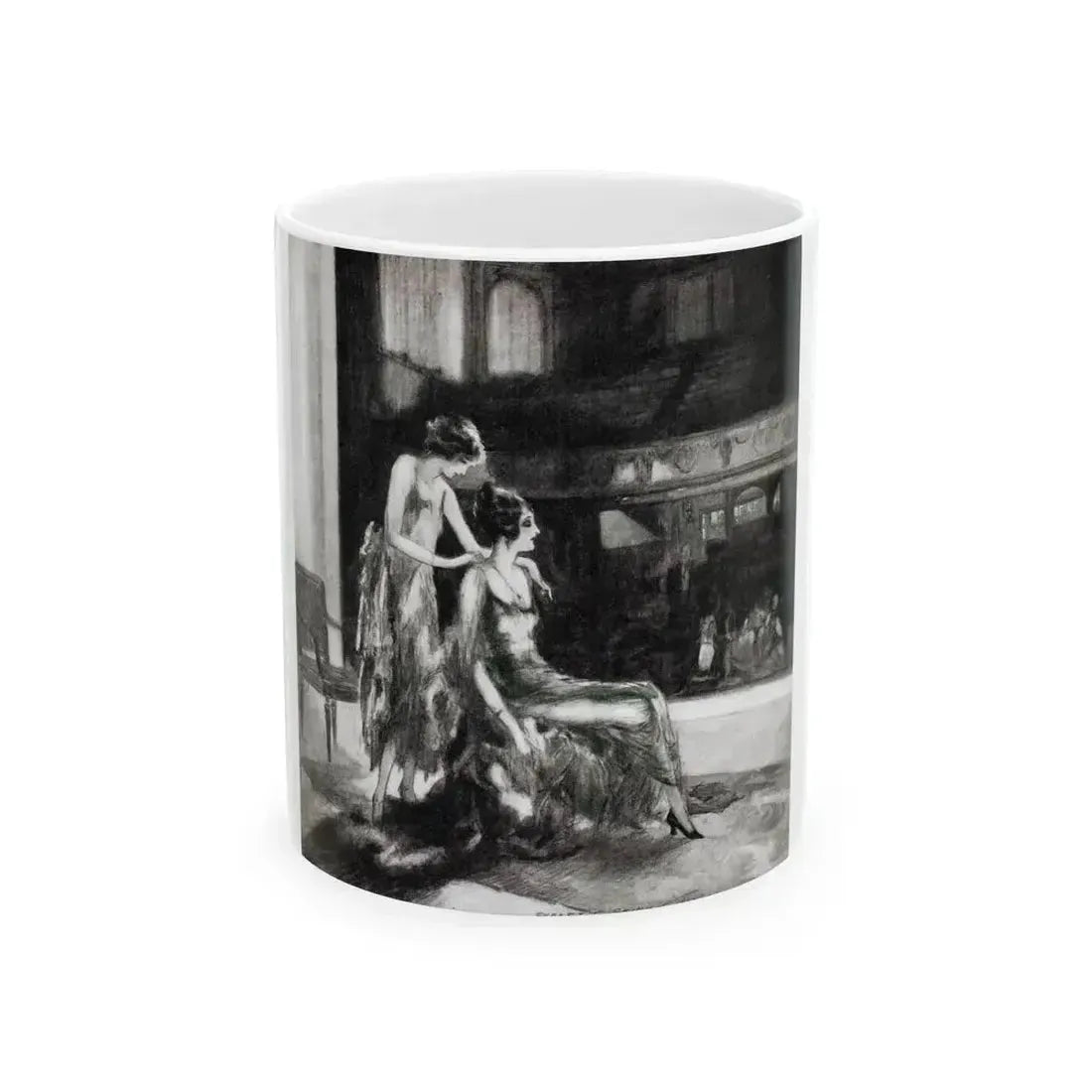 A Lil Girl In Lotta Trouble, McCalls magazine, November 1923 - White Coffee Mug 11oz - Go Mug Yourself