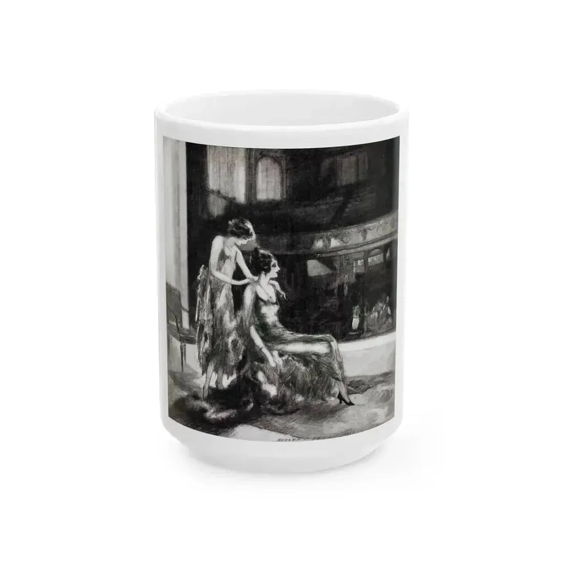 A Lil Girl In Lotta Trouble, McCalls magazine, November 1923 - White Coffee Mug 15oz - Go Mug Yourself