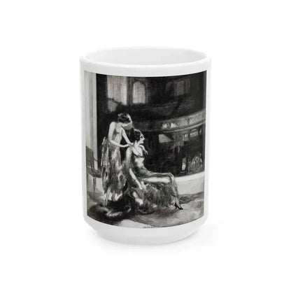 A Lil Girl In Lotta Trouble, McCalls magazine, November 1923 - White Coffee Mug 15oz - Go Mug Yourself
