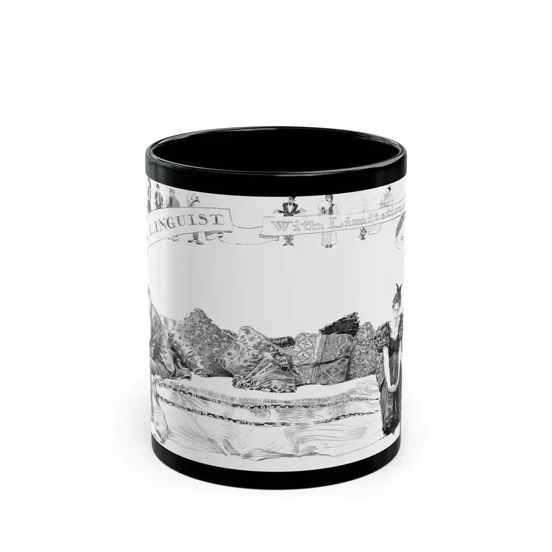A Linguist with limitations - Black Coffee Mug 11oz - Go Mug Yourself