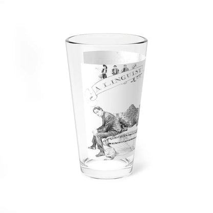 A Linguist with limitations (Magazine Illustration) Pint Glass 16oz-Go Mug Yourself