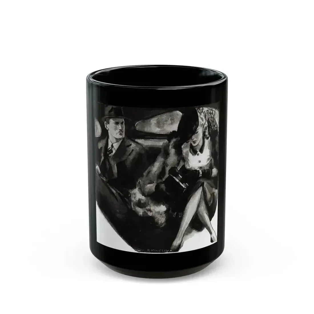 A Lion By The Tail, Liberty magazine, December 2, 1939 - Black Coffee Mug 15oz - Go Mug Yourself