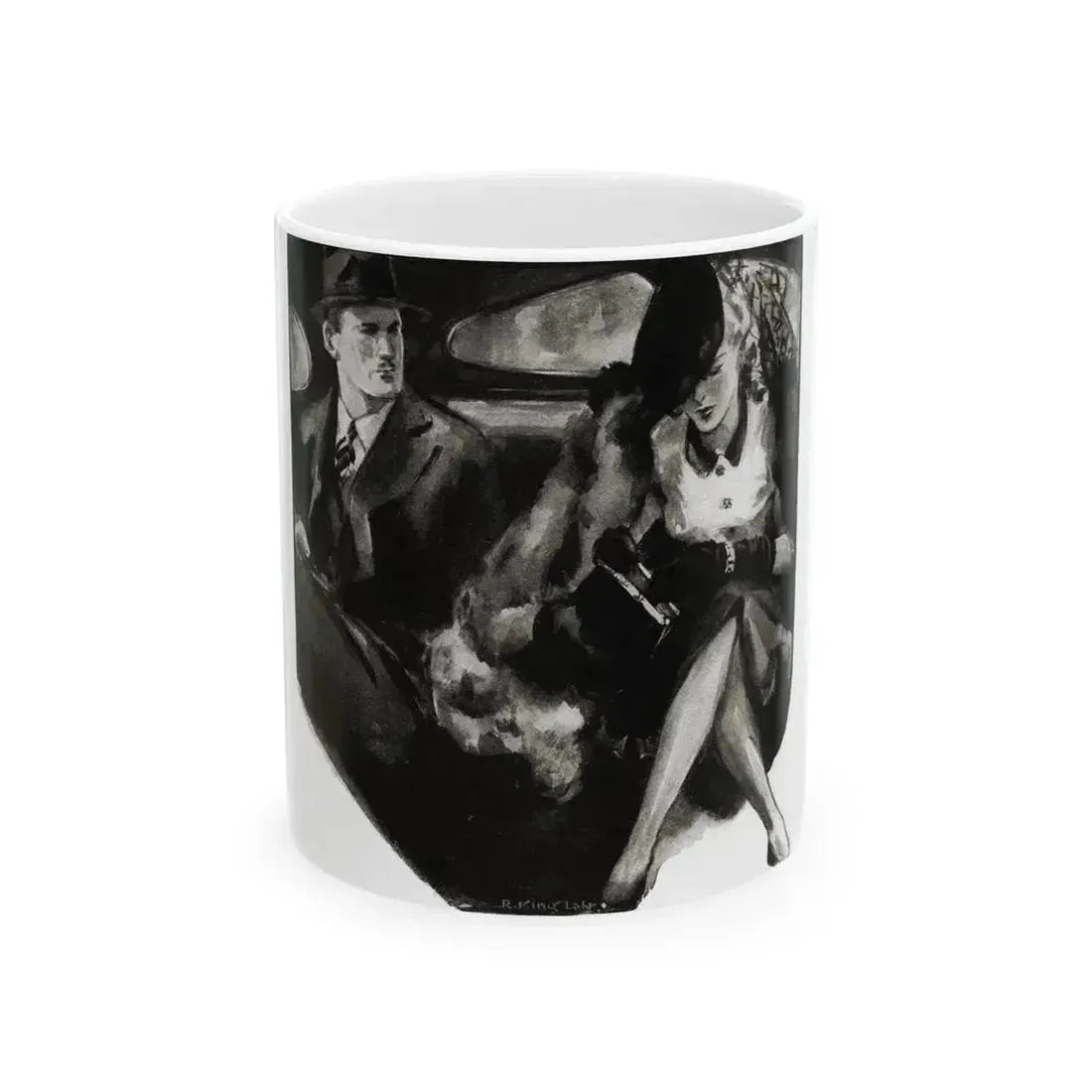 A Lion By The Tail, Liberty magazine, December 2, 1939 - White Coffee Mug 11oz - Go Mug Yourself