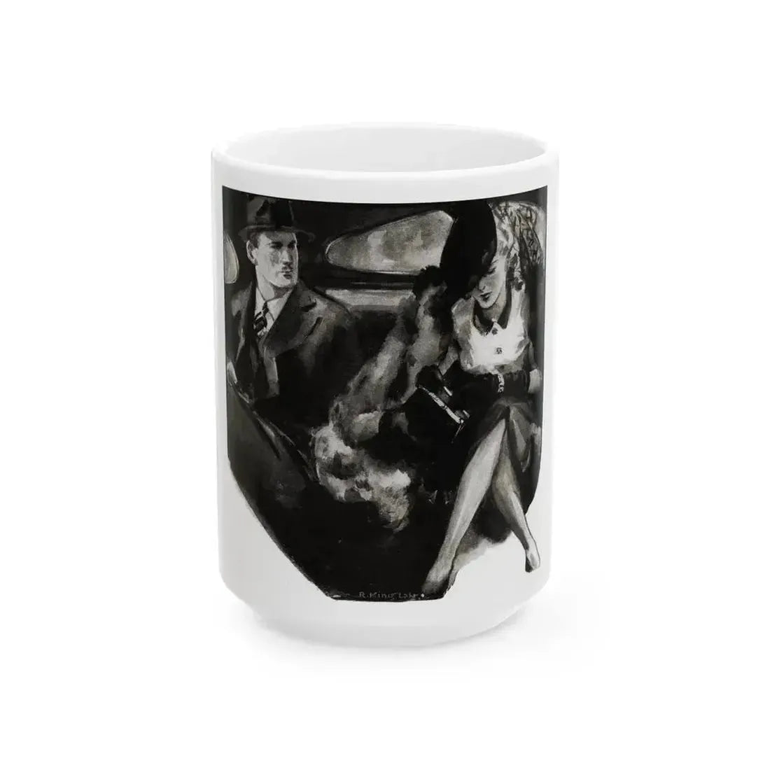 A Lion By The Tail, Liberty magazine, December 2, 1939 - White Coffee Mug 15oz - Go Mug Yourself