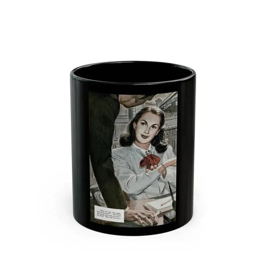 A Little Bit Unfaithful (1), Redbook, October 1947 - Black Coffee Mug 11oz - Go Mug Yourself