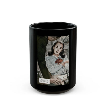 A Little Bit Unfaithful (1), Redbook, October 1947 - Black Coffee Mug-15oz-Go Mug Yourself