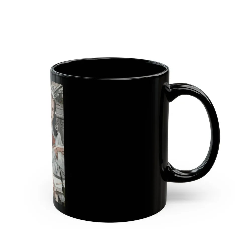 A Little Bit Unfaithful (1), Redbook, October 1947 - Black Coffee Mug-Go Mug Yourself