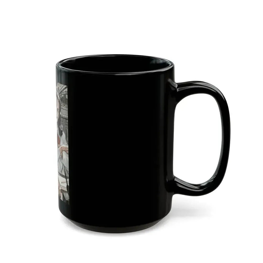 A Little Bit Unfaithful (1), Redbook, October 1947 - Black Coffee Mug - Go Mug Yourself