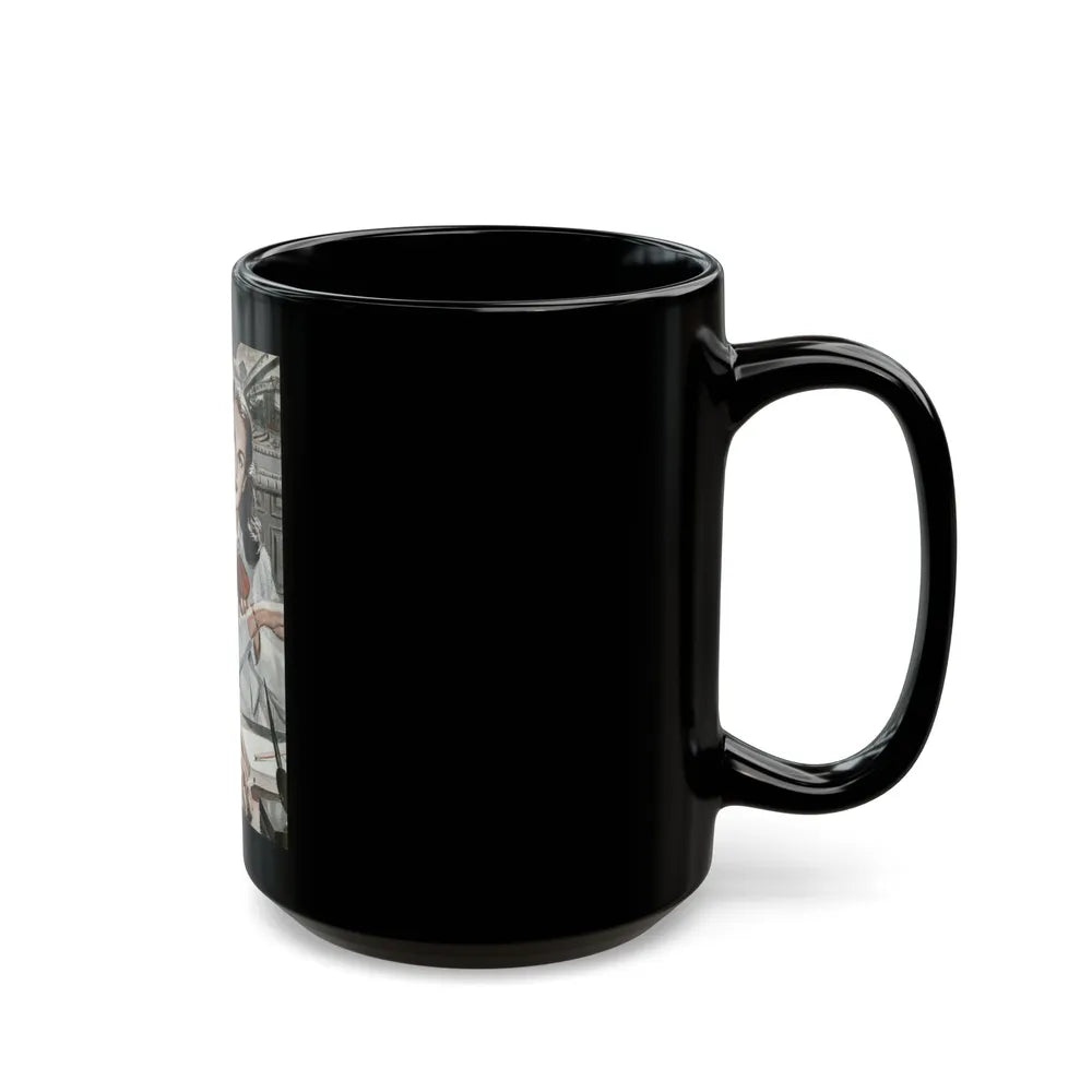 A Little Bit Unfaithful (1), Redbook, October 1947 - Black Coffee Mug-Go Mug Yourself