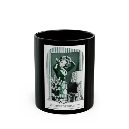 A Little Bit Unfaithful (2), Redbook, October 1947 - Black Coffee Mug 11oz - Go Mug Yourself