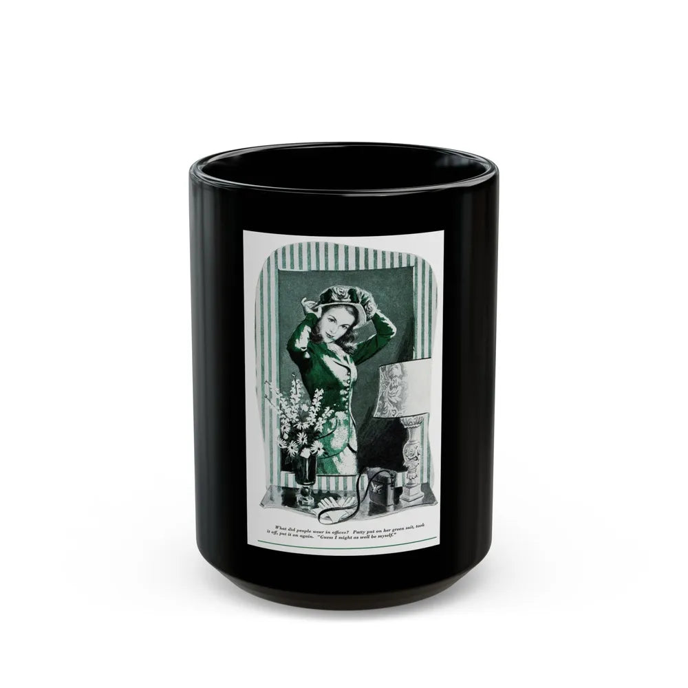 A Little Bit Unfaithful (2), Redbook, October 1947 - Black Coffee Mug-15oz-Go Mug Yourself