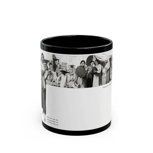 A Little Cap For Angel, The Delineator, October 1932 - Black Coffee Mug 11oz - Go Mug Yourself