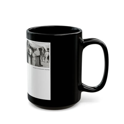 A Little Cap For Angel, The Delineator, October 1932 - Black Coffee Mug-Go Mug Yourself