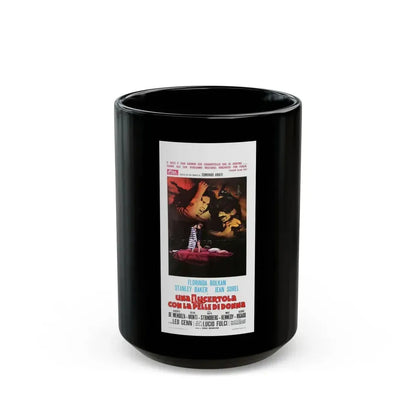 A LIZARD IN A WOMAN'S SKIN (ITALIAN) 1971 Movie Poster - Black Coffee Mug 15oz - Go Mug Yourself