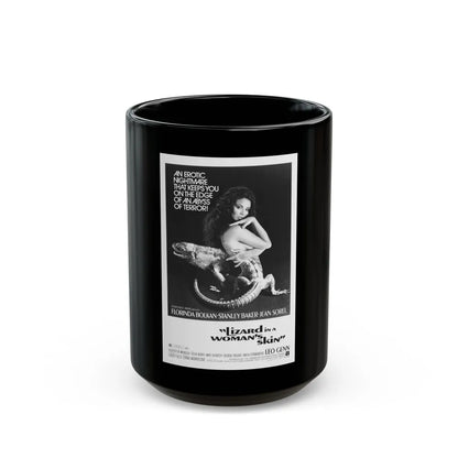 A LIZARD IN A WOMANS SKIN 1971 Movie Poster - Black Coffee Mug-15oz-Go Mug Yourself