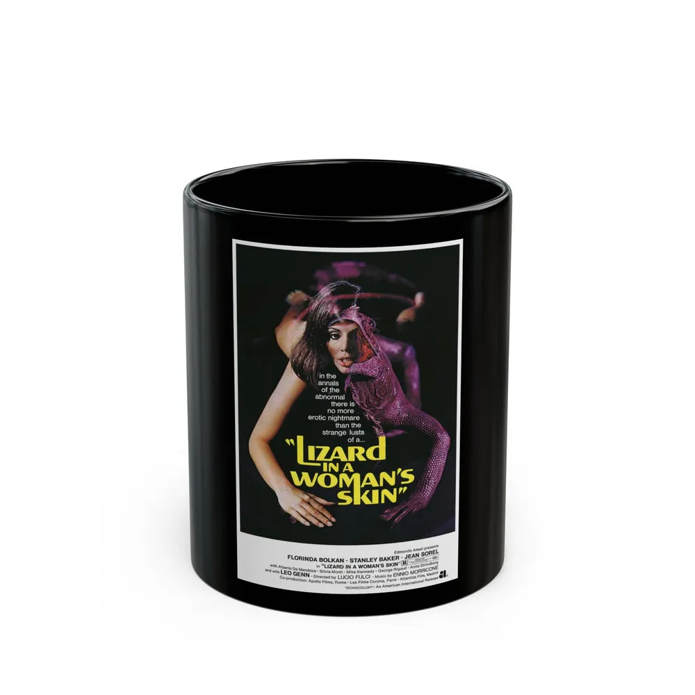 A LIZARD IN A WOMANS SKIN (2) 1971 Movie Poster - Black Coffee Mug-11oz-Go Mug Yourself