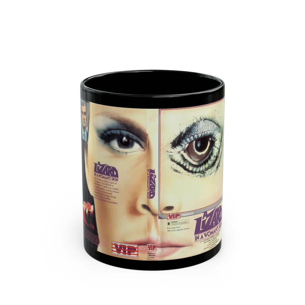 A LIZARD IN WOMANS SKIN (VHS COVER) - Black Coffee Mug-11oz-Go Mug Yourself