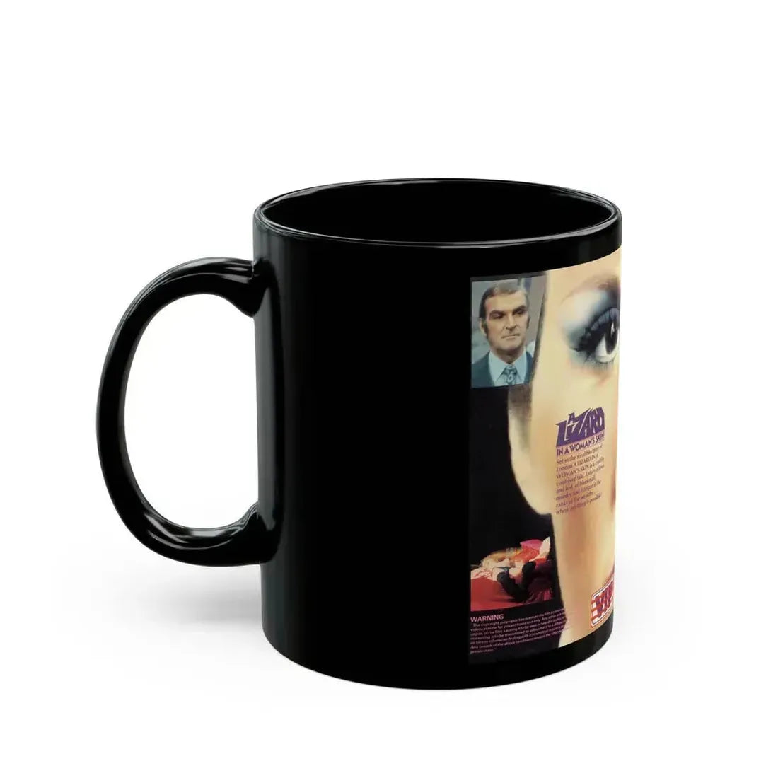 A LIZARD IN WOMANS SKIN (VHS COVER) - Black Coffee Mug - Go Mug Yourself