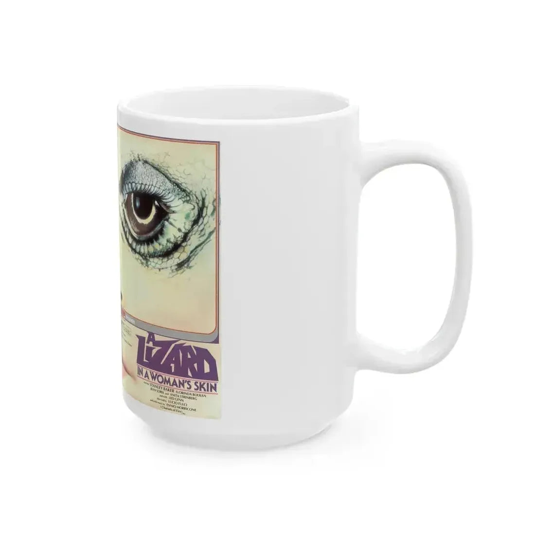 A LIZARD IN WOMANS SKIN (VHS COVER) - White Coffee Mug - Go Mug Yourself