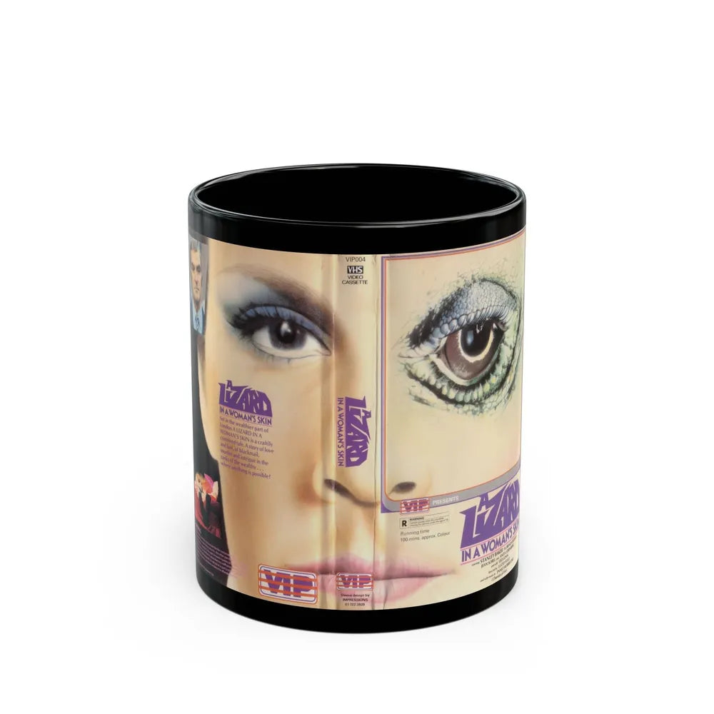 A LIZARD IN WOMANS SKIN VIP (VHS COVER) - Black Coffee Mug-11oz-Go Mug Yourself