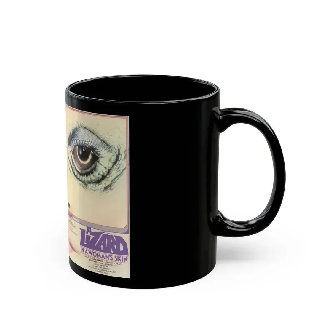 A LIZARD IN WOMANS SKIN VIP (VHS COVER) - Black Coffee Mug - Go Mug Yourself