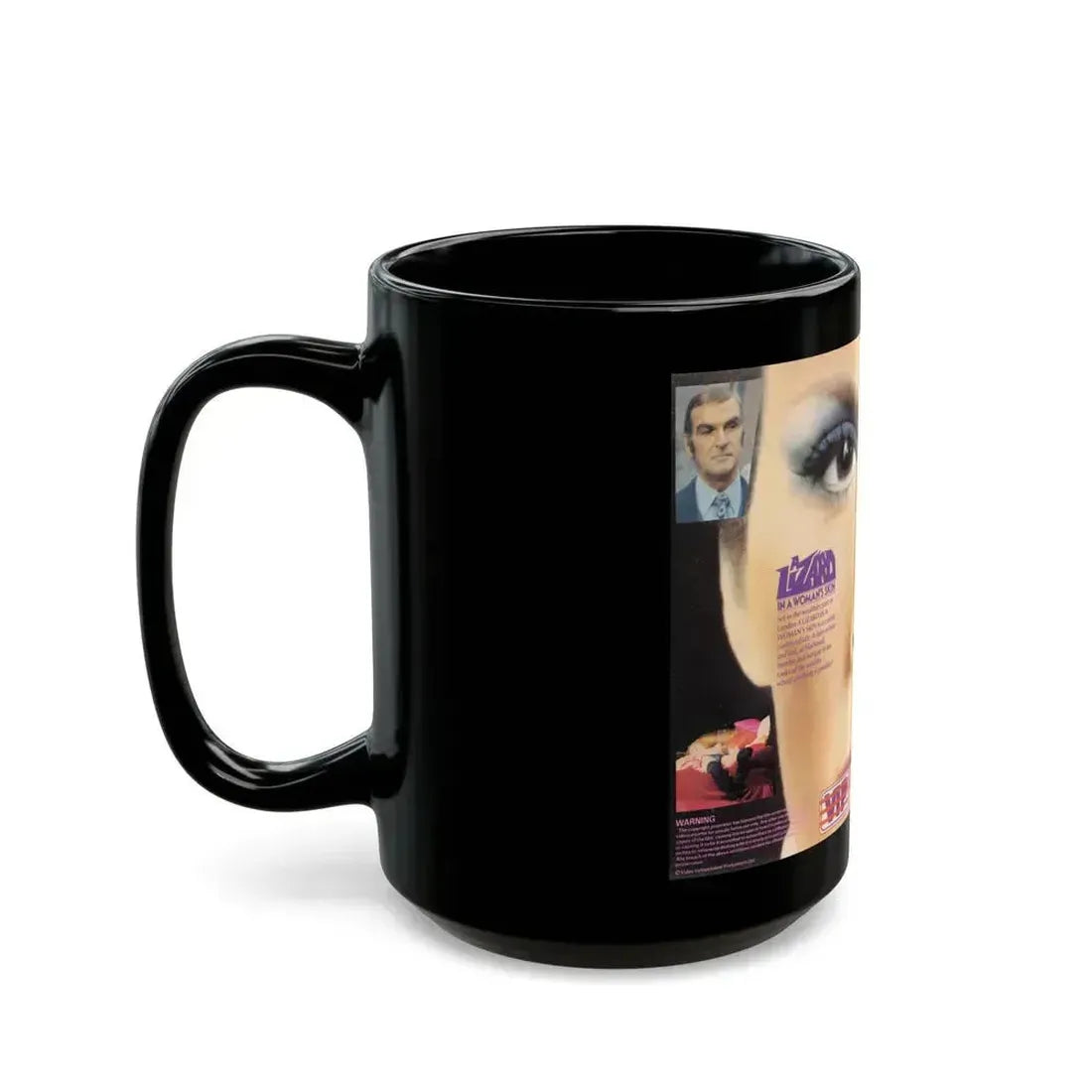 A LIZARD IN WOMANS SKIN VIP (VHS COVER) - Black Coffee Mug - Go Mug Yourself
