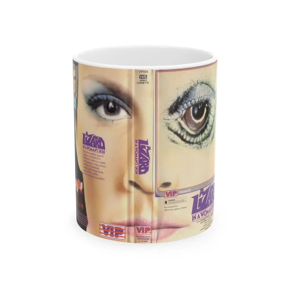 A LIZARD IN WOMANS SKIN VIP (VHS COVER) - White Coffee Mug-11oz-Go Mug Yourself