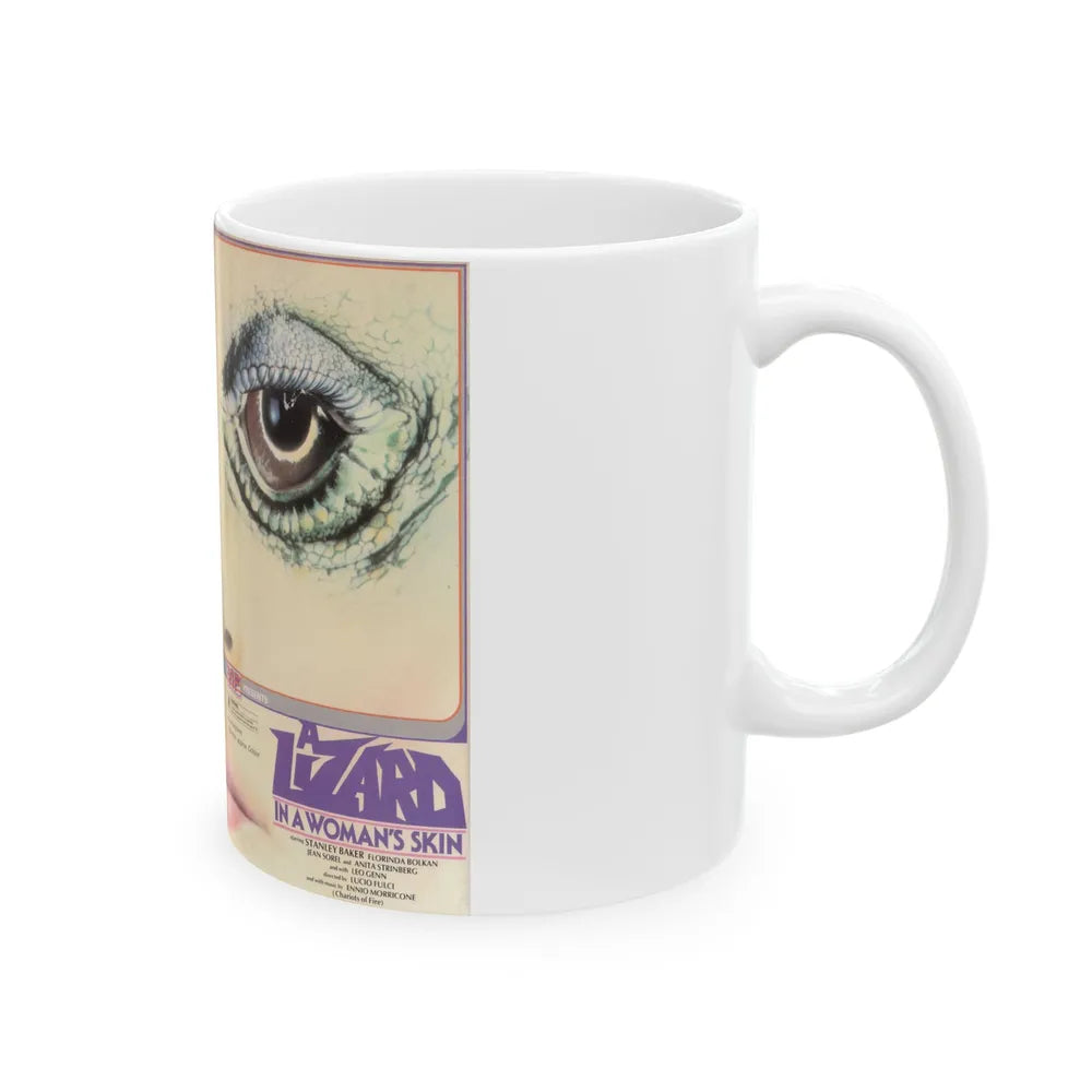 A LIZARD IN WOMANS SKIN VIP (VHS COVER) - White Coffee Mug-Go Mug Yourself