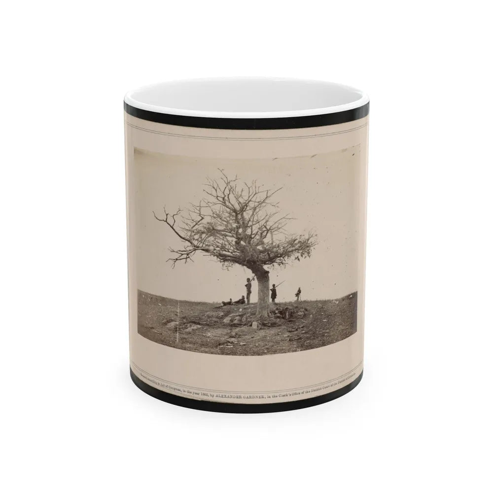 A Lone Grave On Battle-Field Of Antietam (U.S. Civil War) White Coffee Mug-11oz-Go Mug Yourself