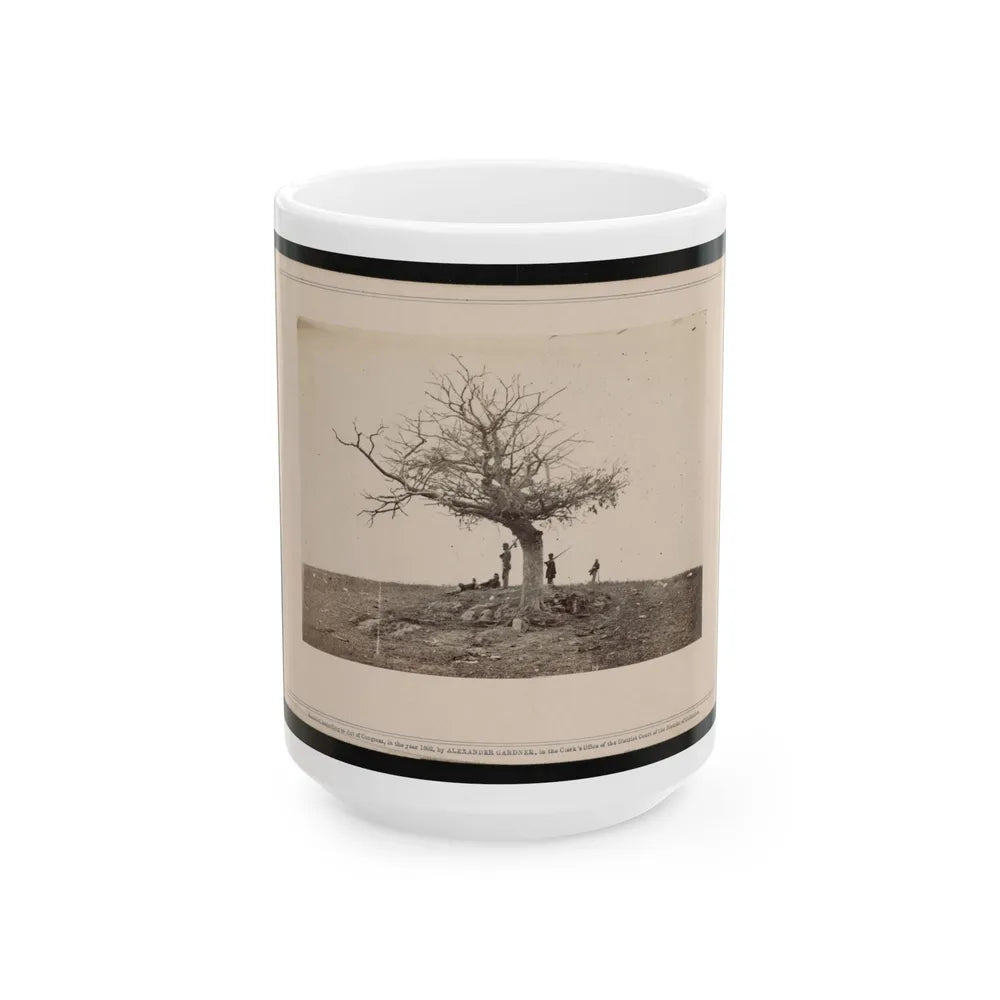 A Lone Grave On Battle-Field Of Antietam (U.S. Civil War) White Coffee Mug-15oz-Go Mug Yourself