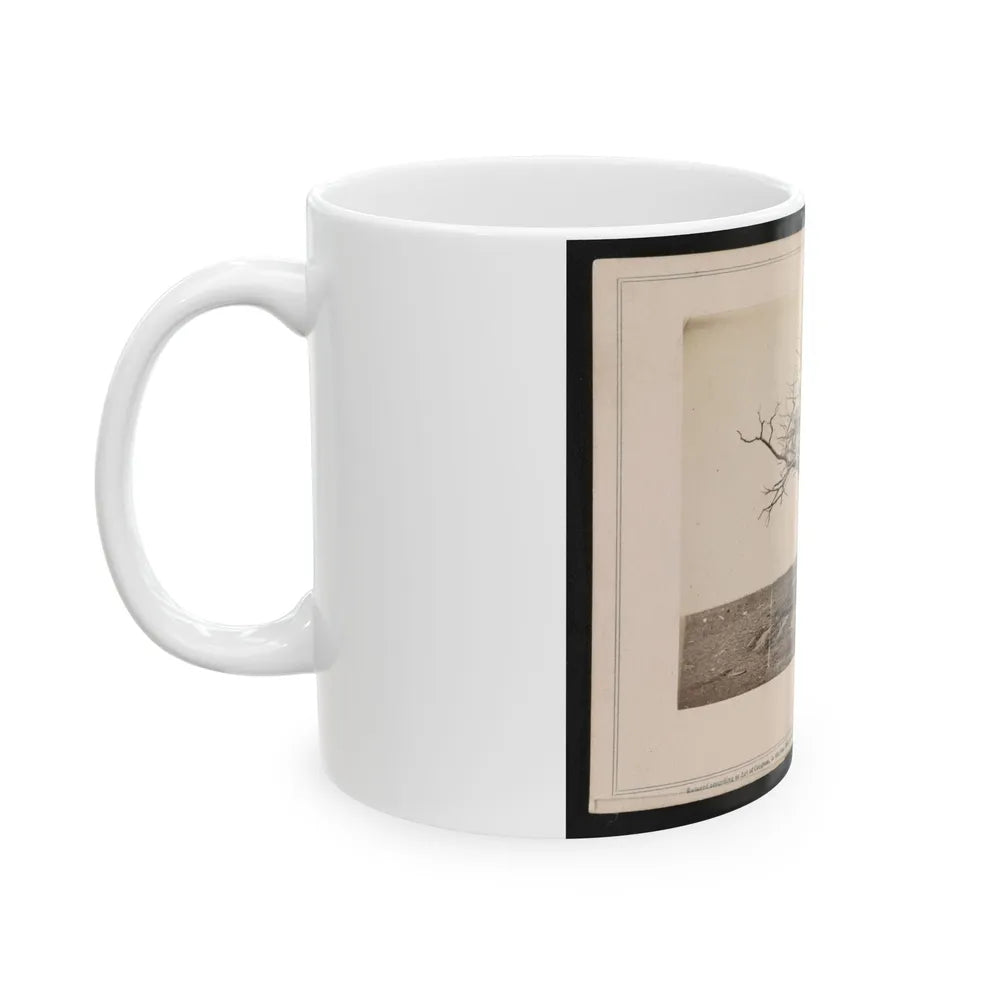 A Lone Grave On Battle-Field Of Antietam (U.S. Civil War) White Coffee Mug-Go Mug Yourself