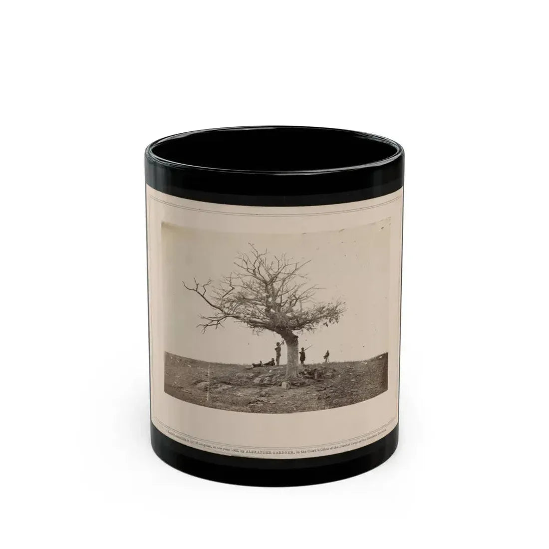 A Lone Grave On Battle-Field Of Antietam (U.S. Civil War) Black Coffee Mug 11oz - Go Mug Yourself