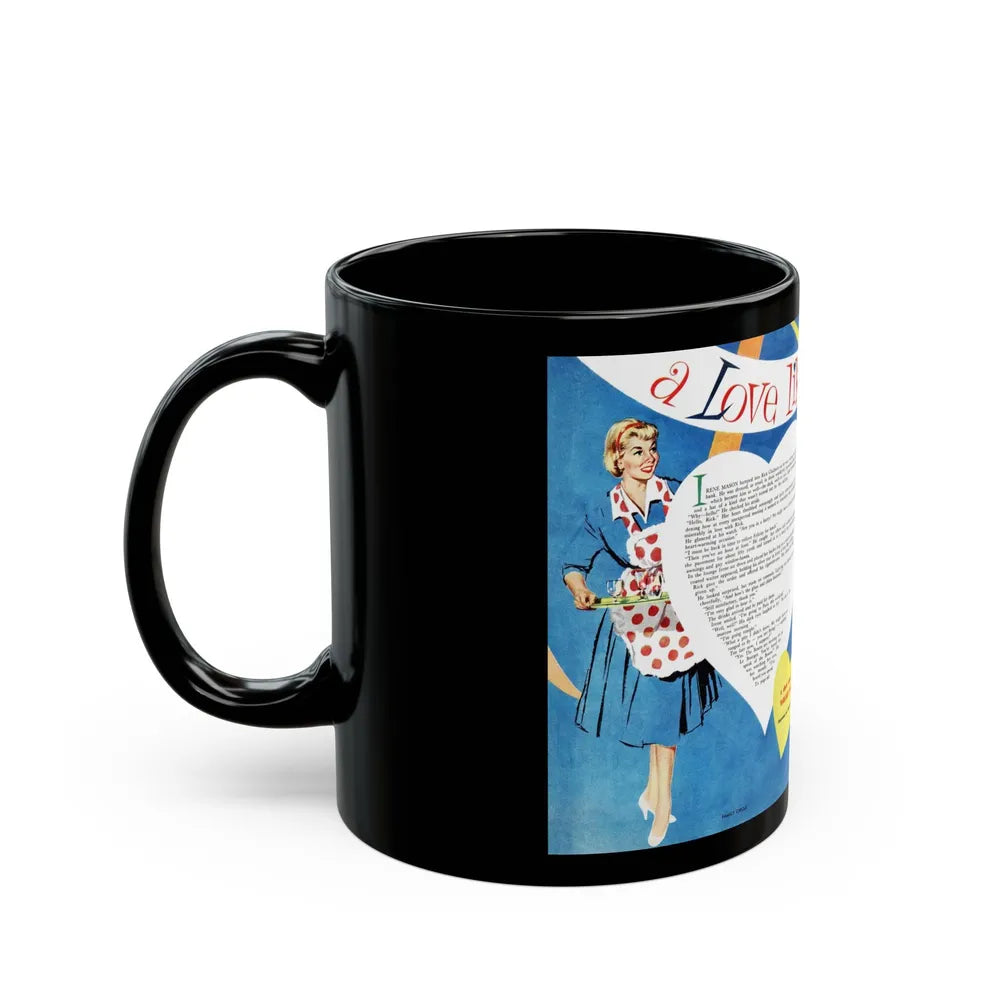 A Love Like Ours, Family Circle, February 1956 - Black Coffee Mug-Go Mug Yourself