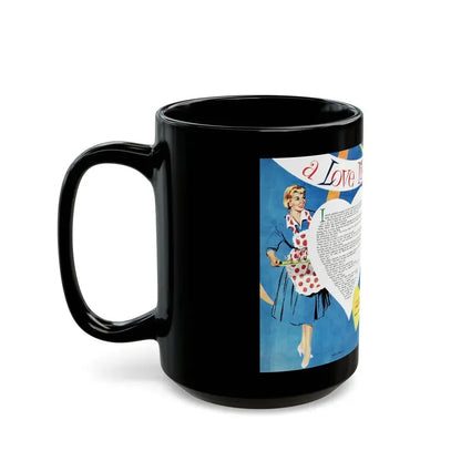 A Love Like Ours, Family Circle, February 1956 - Black Coffee Mug - Go Mug Yourself
