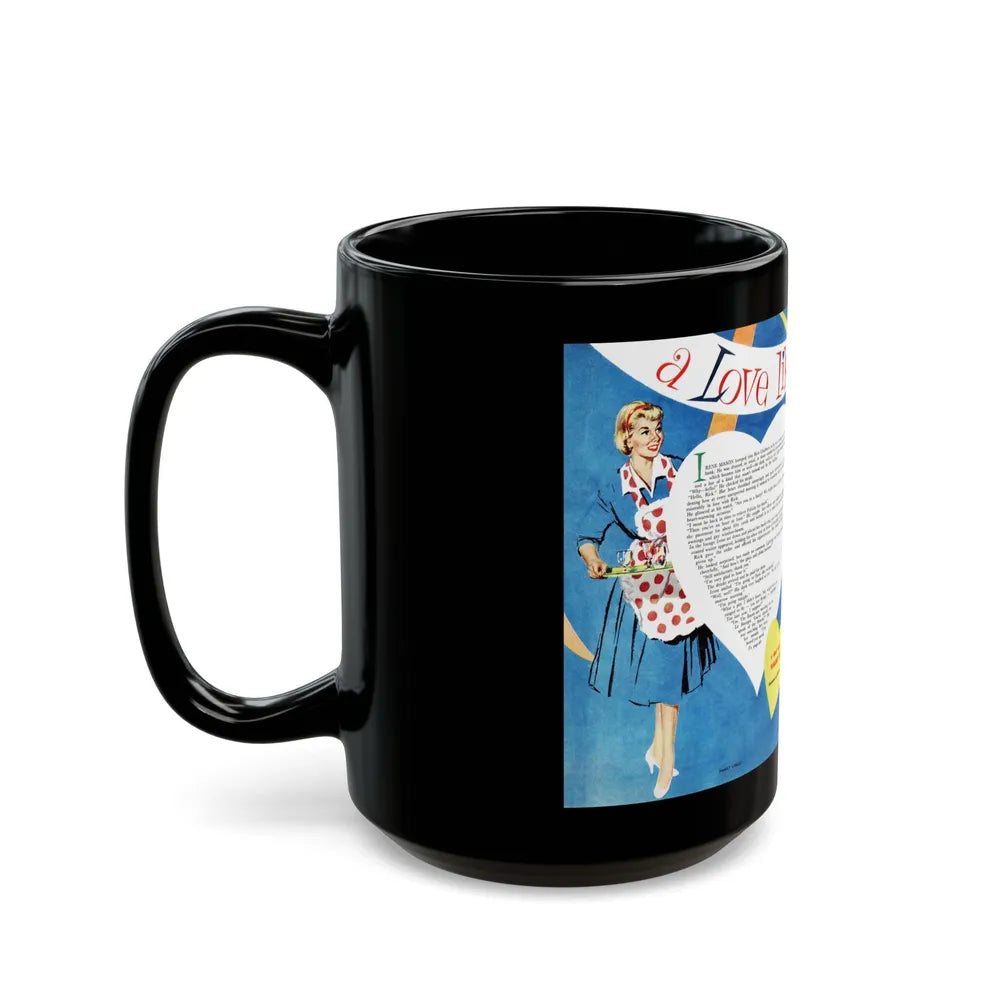 A Love Like Ours, Family Circle, February 1956 - Black Coffee Mug-Go Mug Yourself