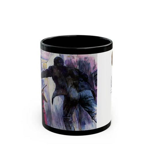 A Lover's Mask, Saturday Evening Post, May 6, 1967 - Black Coffee Mug 11oz - Go Mug Yourself