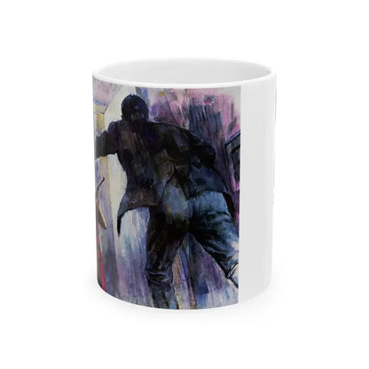 A Lover's Mask, Saturday Evening Post, May 6, 1967 - White Coffee Mug 11oz - Go Mug Yourself
