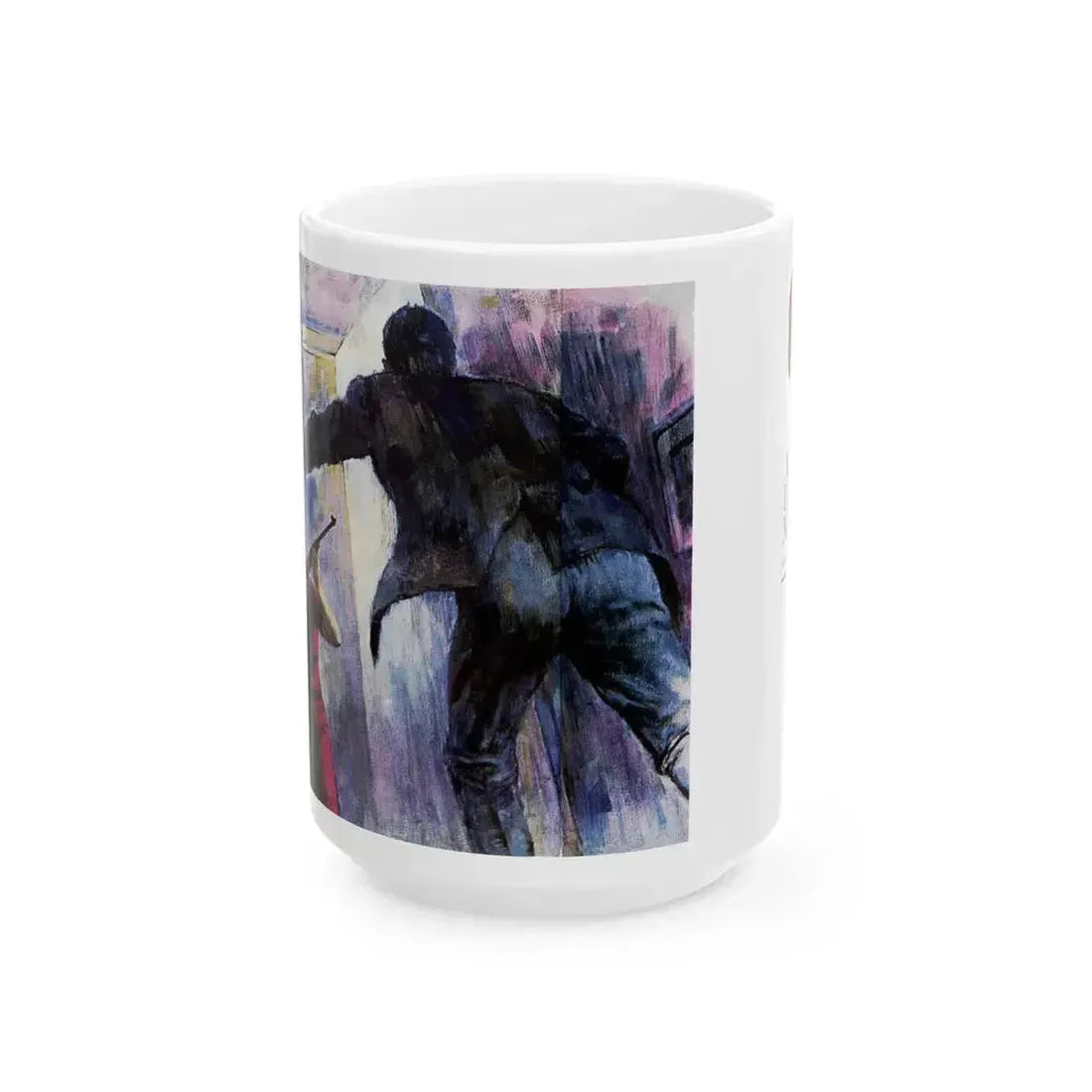 A Lover's Mask, Saturday Evening Post, May 6, 1967 - White Coffee Mug 15oz - Go Mug Yourself