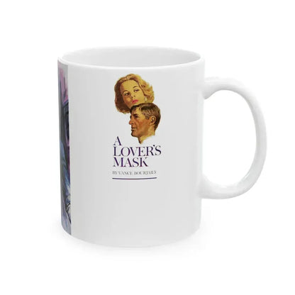 A Lover's Mask, Saturday Evening Post, May 6, 1967 - White Coffee Mug - Go Mug Yourself