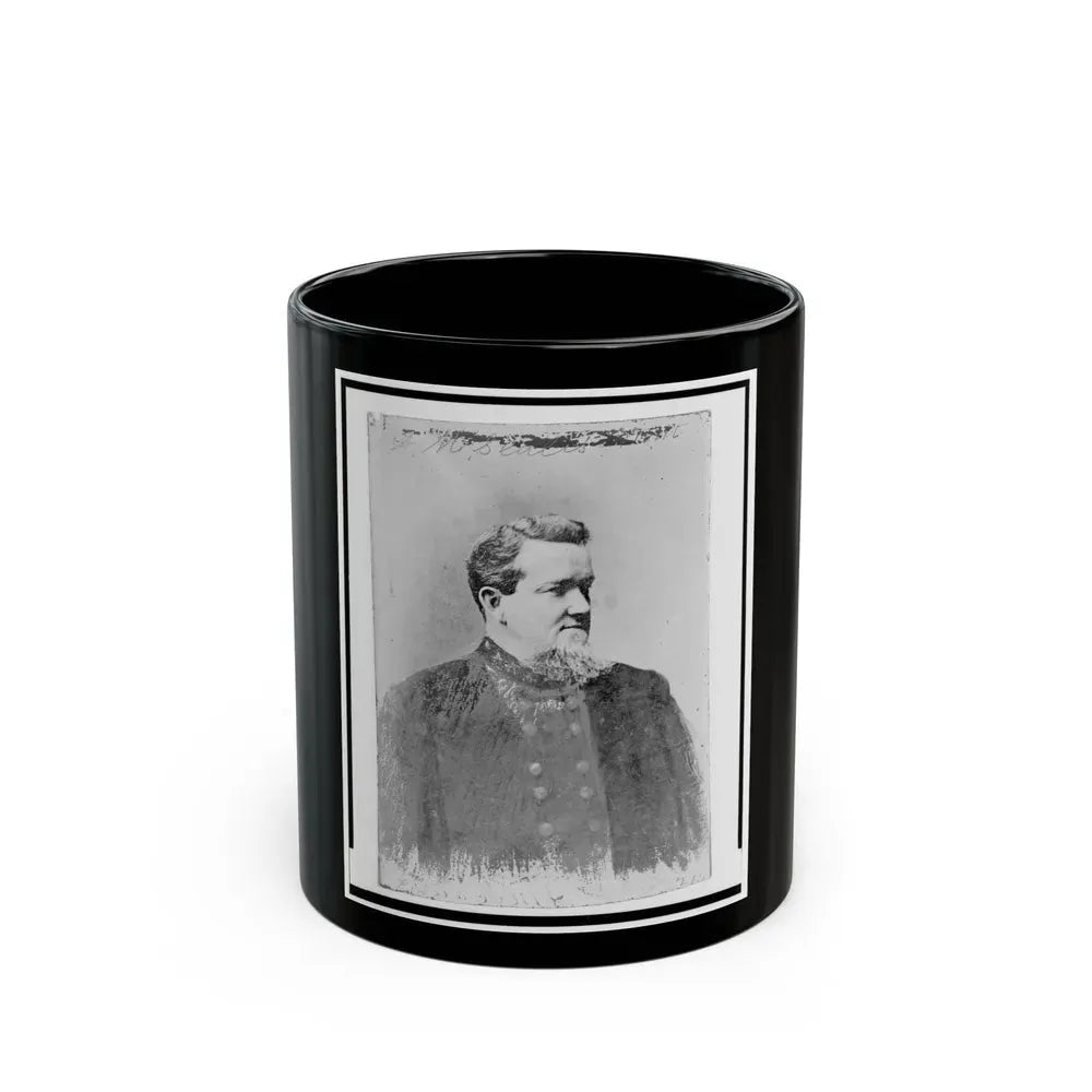 A. M. Scales, Brigidier General, C.S.A., Half-Length Portrait, Facing Right (U.S. Civil War) Black Coffee Mug 11oz - Go Mug Yourself