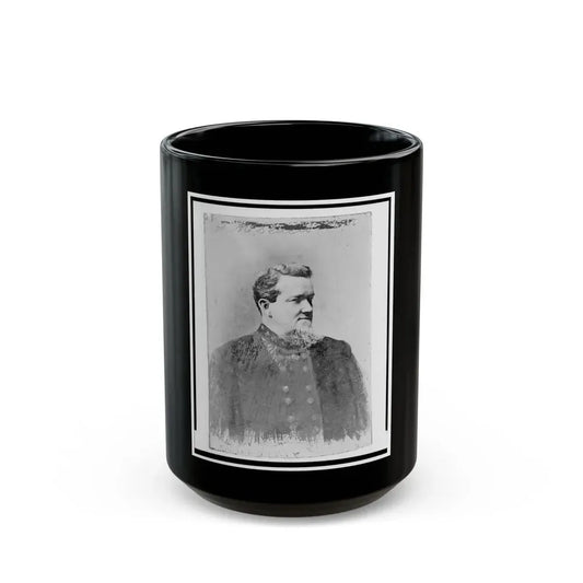 A. M. Scales, Brigidier General, C.S.A., Half-Length Portrait, Facing Right (U.S. Civil War) Black Coffee Mug 15oz - Go Mug Yourself