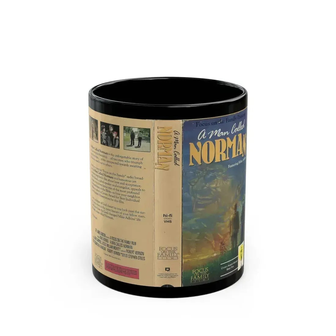 A MAN CALLED NORMAN (VHS COVER) - Black Coffee Mug 11oz - Go Mug Yourself