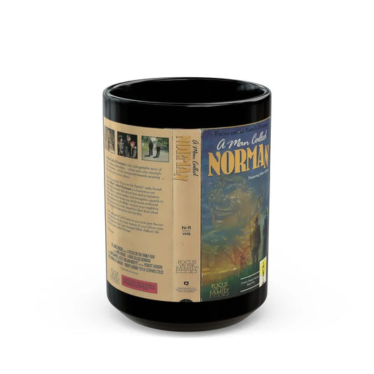 A MAN CALLED NORMAN (VHS COVER) - Black Coffee Mug-15oz-Go Mug Yourself