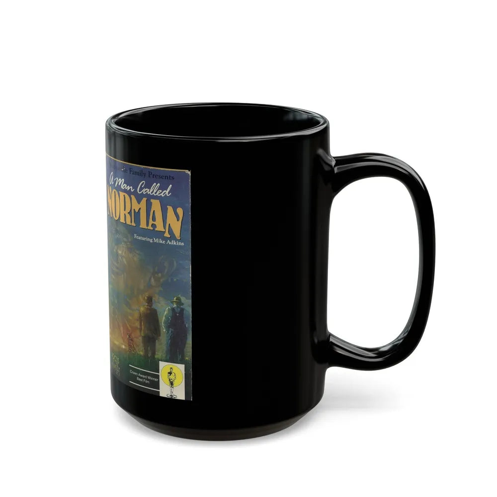 A MAN CALLED NORMAN (VHS COVER) - Black Coffee Mug-Go Mug Yourself