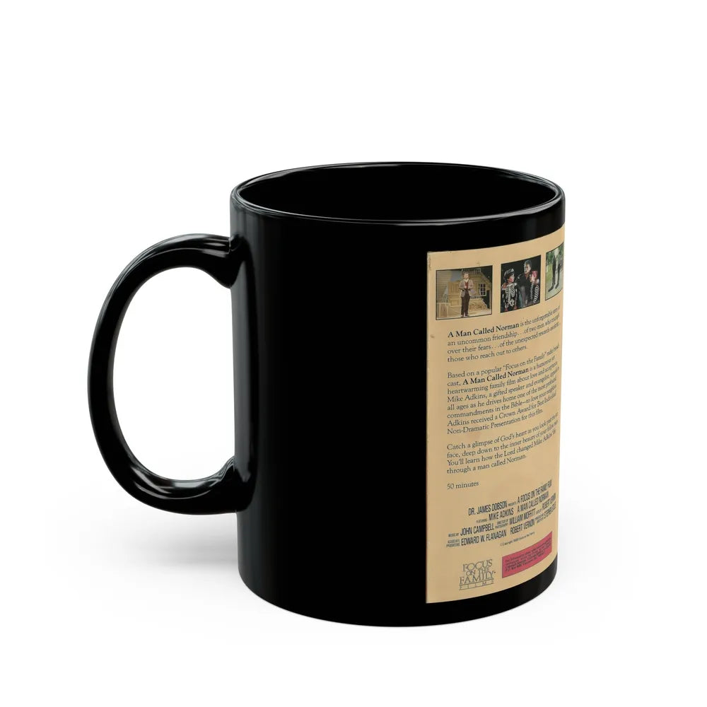 A MAN CALLED NORMAN (VHS COVER) - Black Coffee Mug-Go Mug Yourself