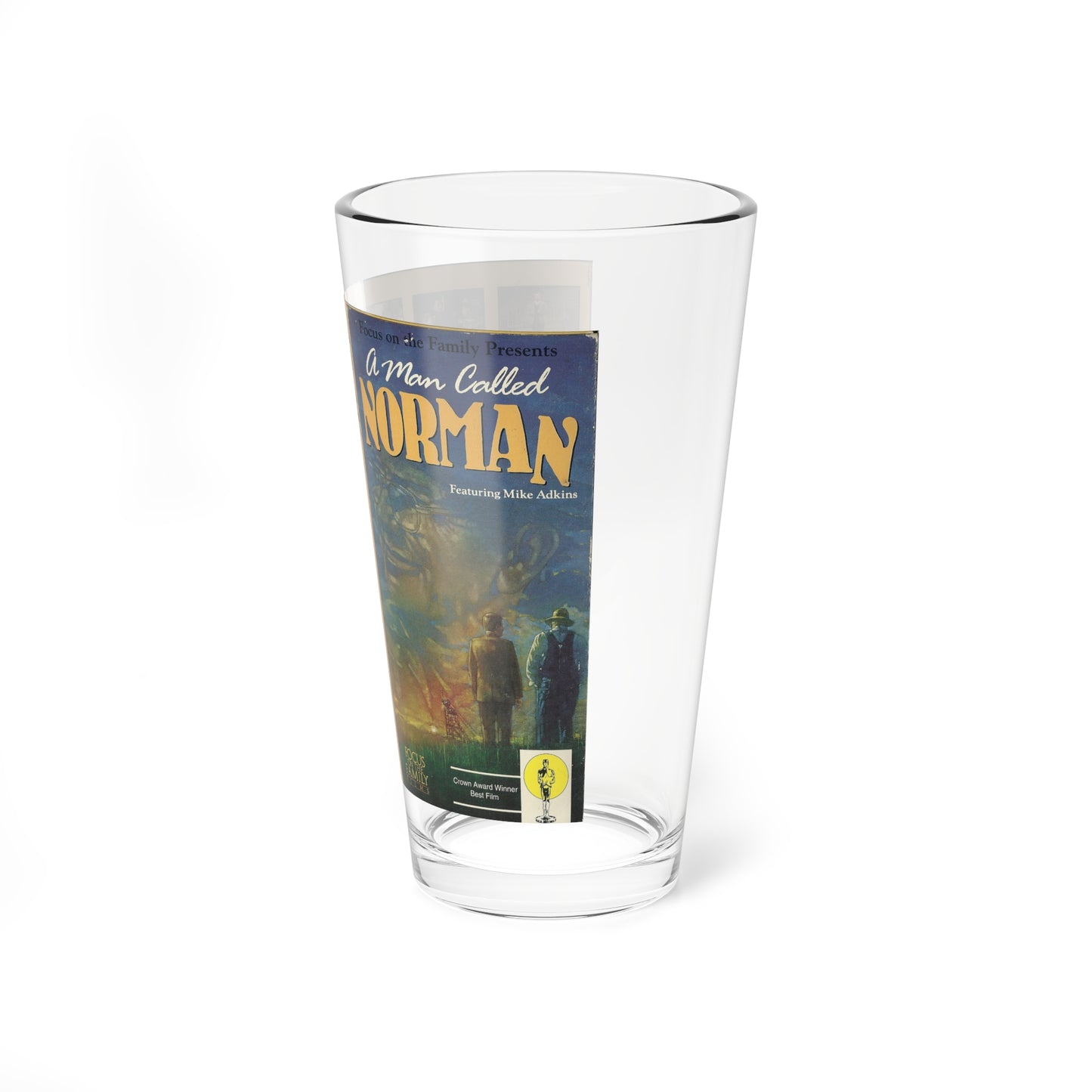 A MAN CALLED NORMAN (VHS COVER) Pint Glass 16oz-Go Mug Yourself