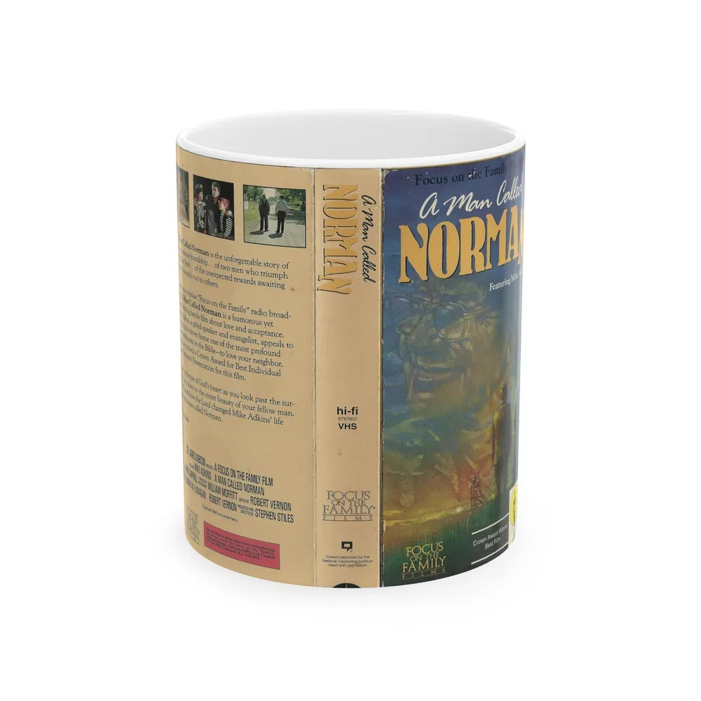 A MAN CALLED NORMAN (VHS COVER) - White Coffee Mug-11oz-Go Mug Yourself